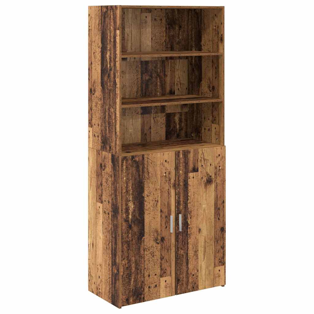 Highboard Gammelt træ 80 x 42,5 x 185 cm Konstrueret træ