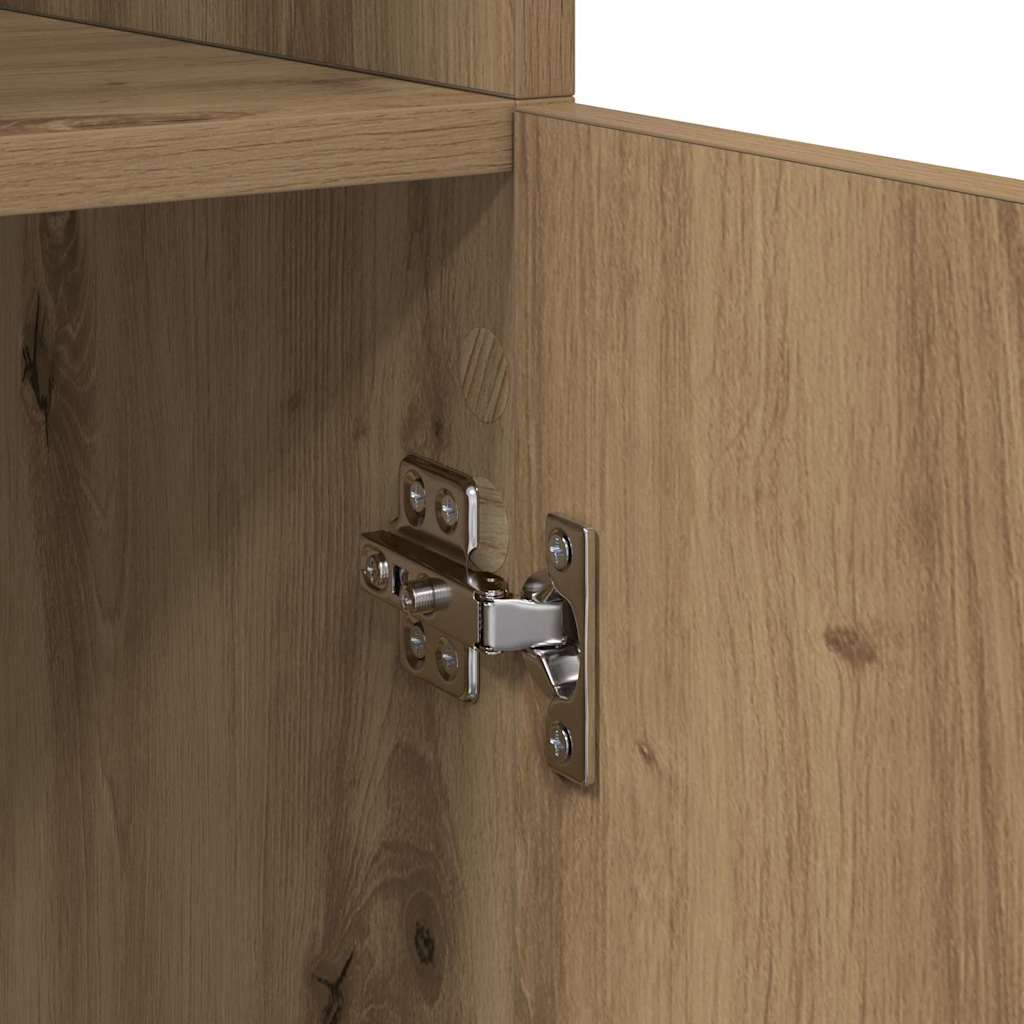 Highboard Artisan Egetræ 80 x 42,5 x 185 cm Konstrueret træ