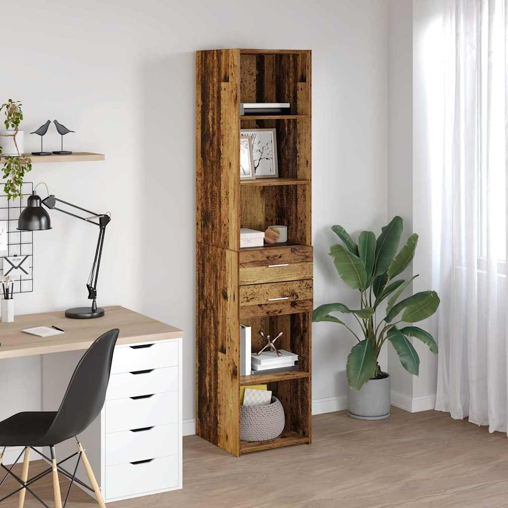 Highboard Gammelt træ 40 x 42,5 x 185 cm Konstrueret træ