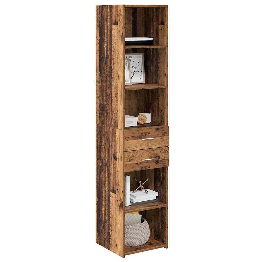Highboard Gammelt træ 40 x 42,5 x 185 cm Konstrueret træ