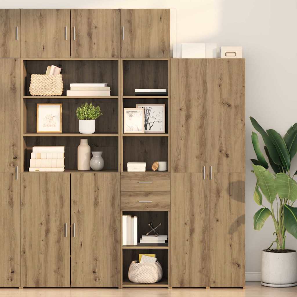 Highboard Artisan Egetræ 40 x 42,5 x 185 cm Konstrueret træ