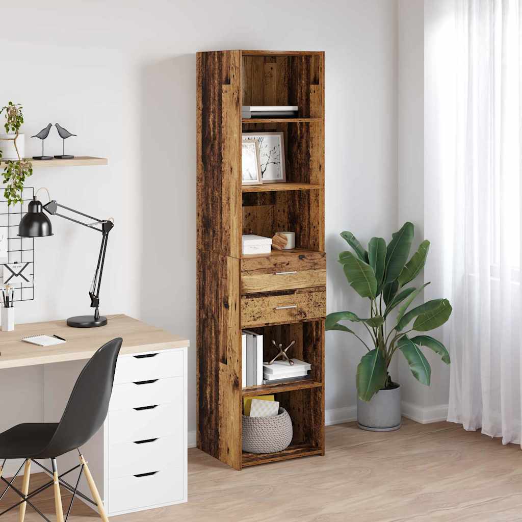 Highboard Gammelt træ 45 x 42,5 x 185 cm Konstrueret træ