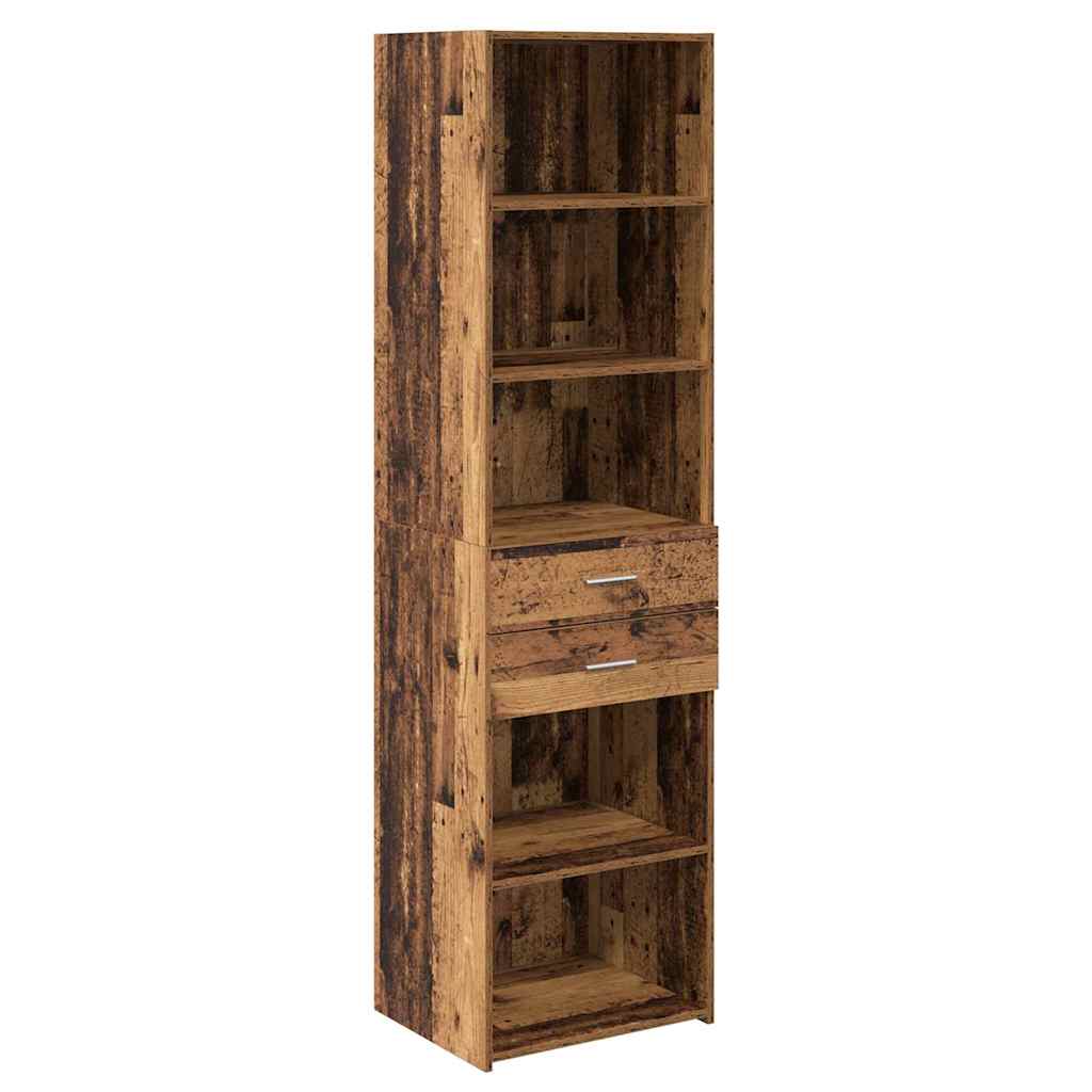 Highboard Gammelt træ 50 x 42,5 x 185 cm Konstrueret træ