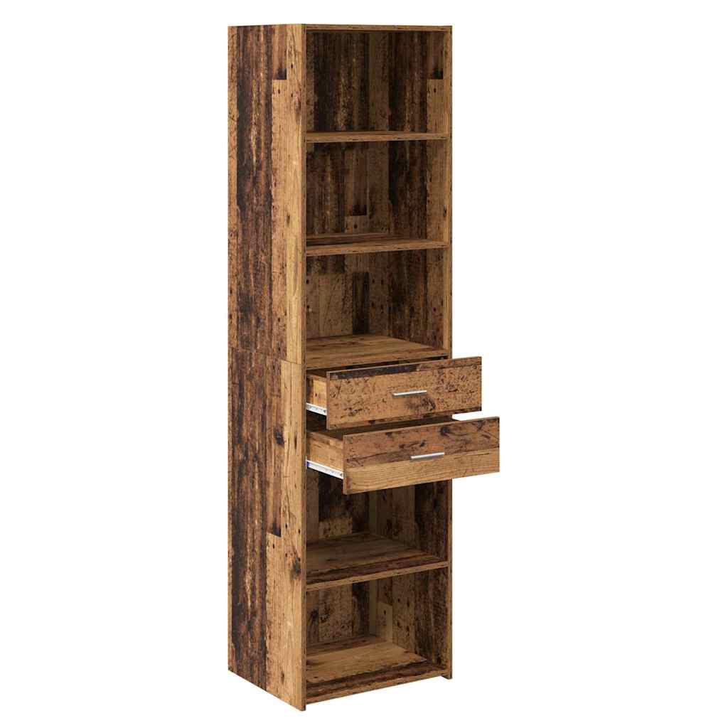 Highboard Gammelt træ 50 x 42,5 x 185 cm Konstrueret træ