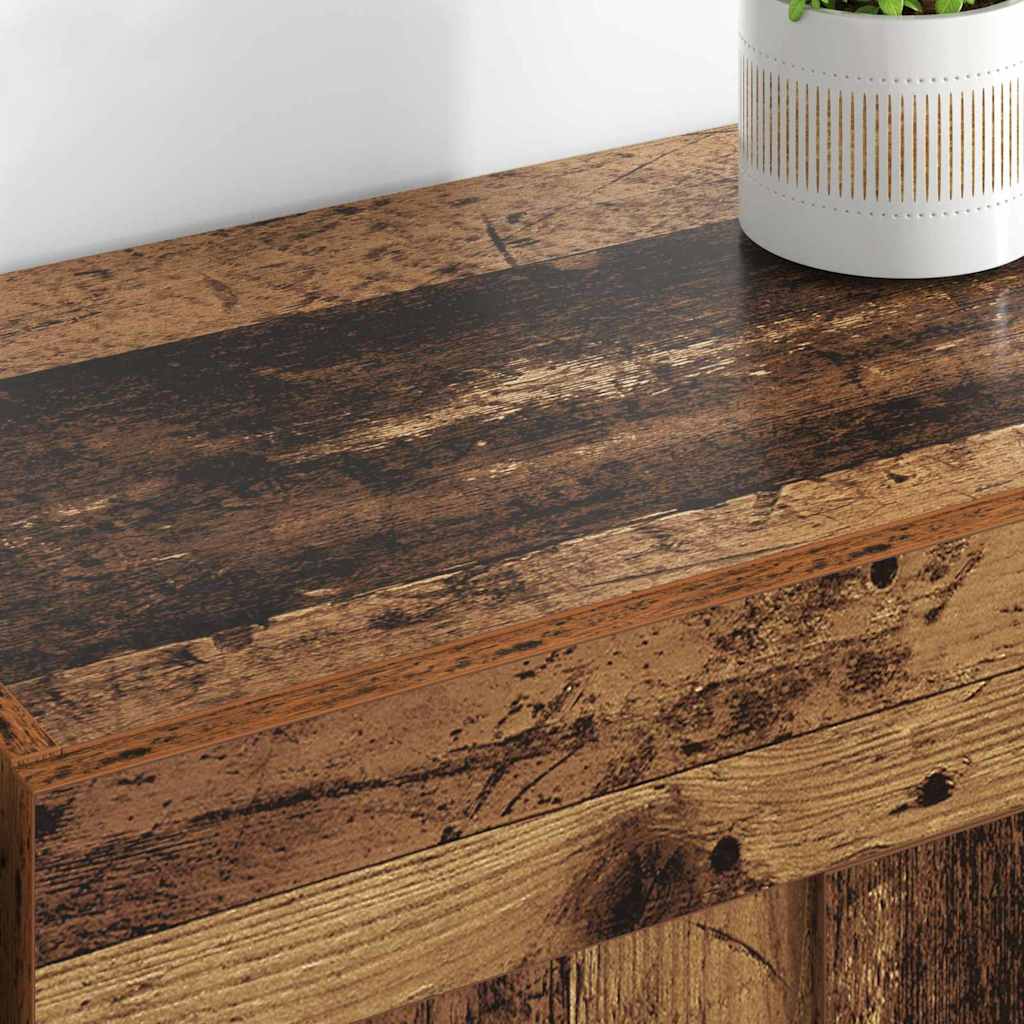 Væghængt skab Vægmonteret 2 pcs Gammelt træ 69,5 x 34 x 90 cm