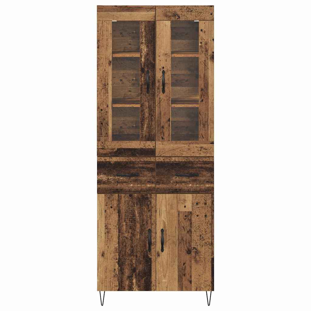 Highboard Gammelt træ 69,5 x 34 x 180 cm Konstrueret træ