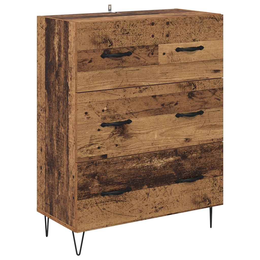 Highboard Gammelt træ 69,5 x 34 x 180 cm Konstrueret træ