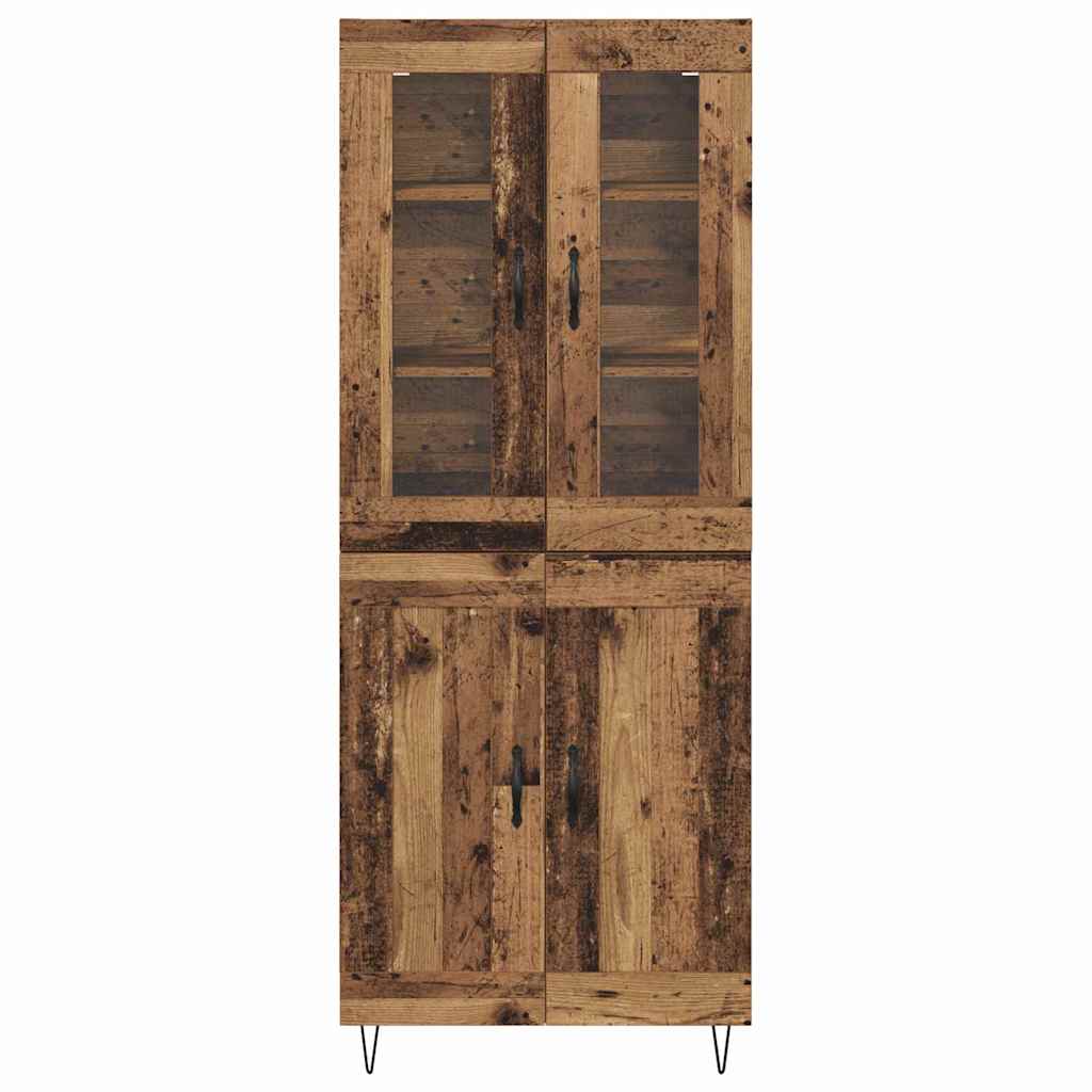 Highboard Gammelt træ 69,5 x 34 x 180 cm Konstrueret træ