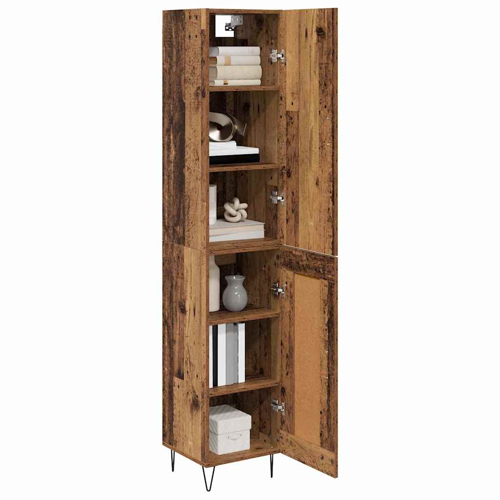 Highboard Gammelt træ 69,5 x 34 x 180 cm Konstrueret træ