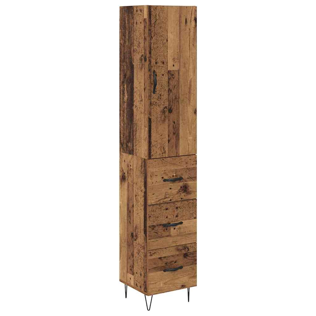 Highboard Gammelt træ 69,5 x 34 x 180 cm Konstrueret træ