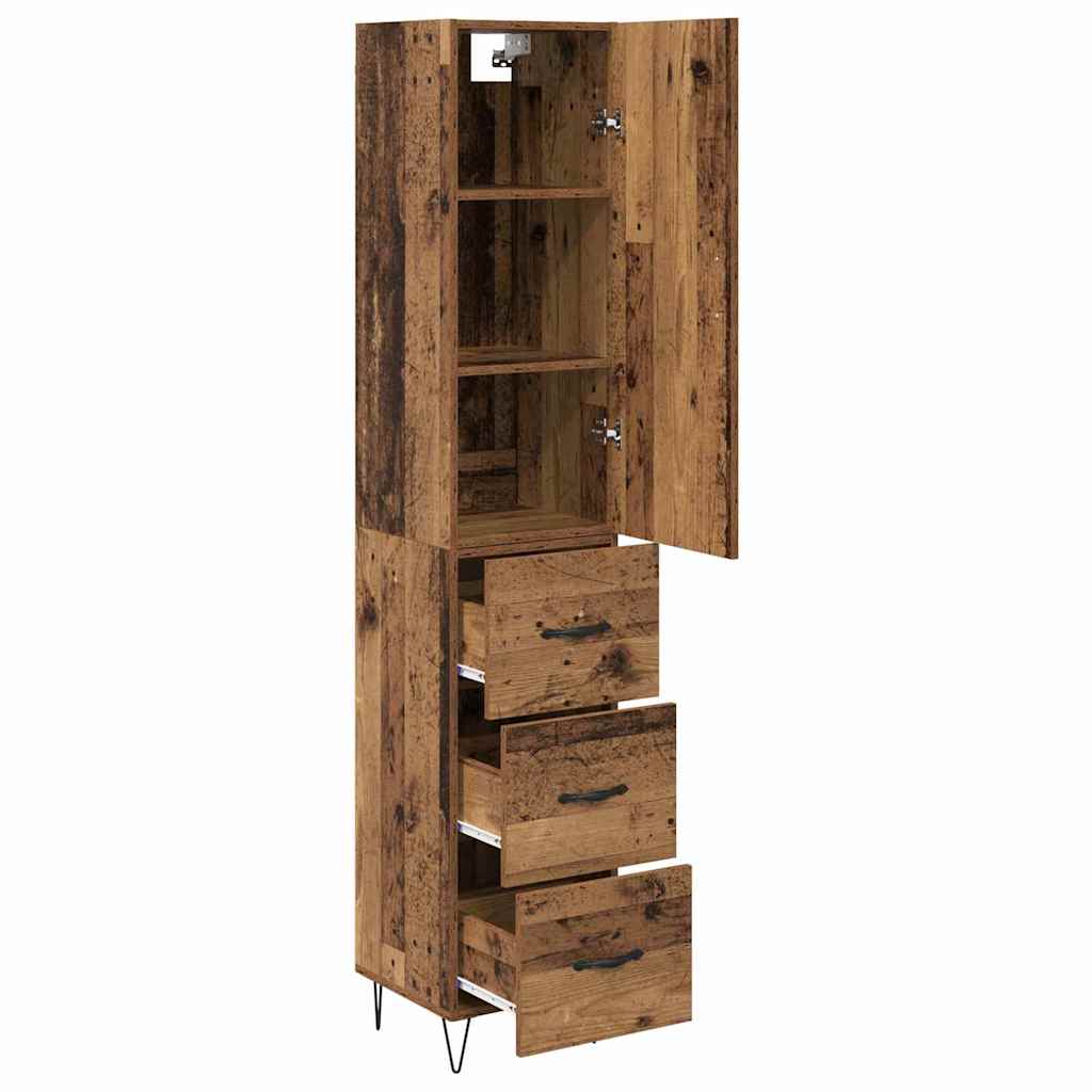 Highboard Gammelt træ 69,5 x 34 x 180 cm Konstrueret træ