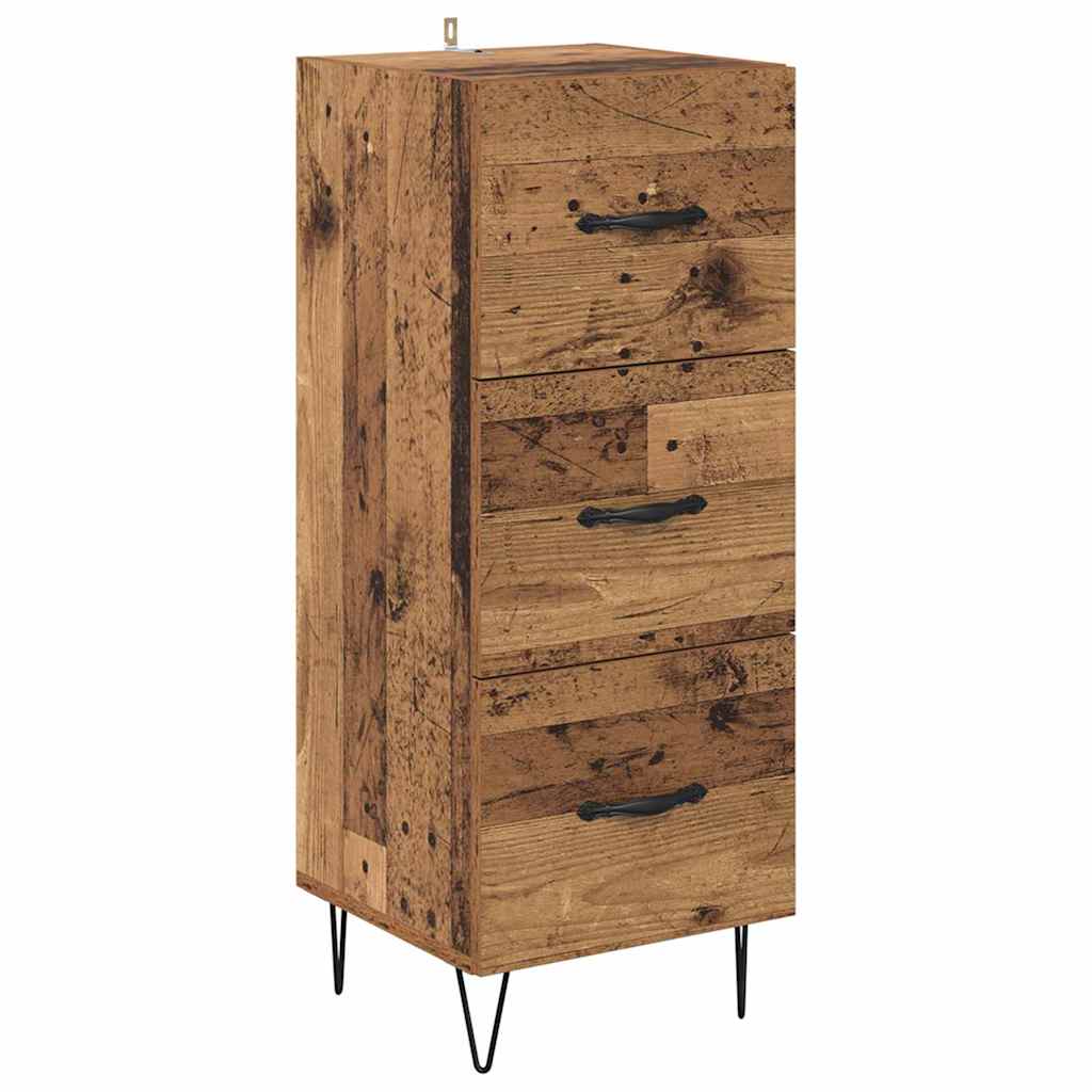 Highboard Gammelt træ 69,5 x 34 x 180 cm Konstrueret træ