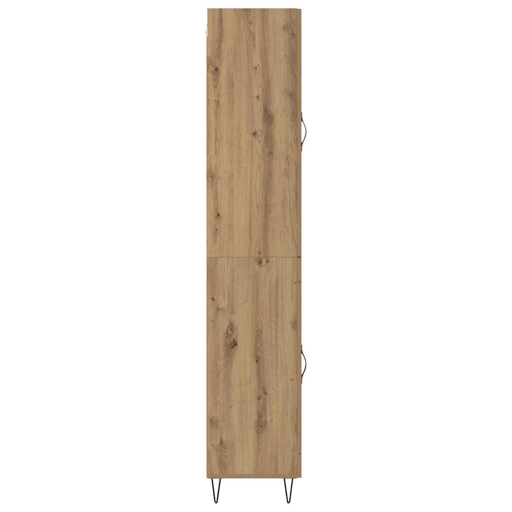 Highboard Artisan Egetræ 69,5 x 34 x 180 cm Konstrueret træ