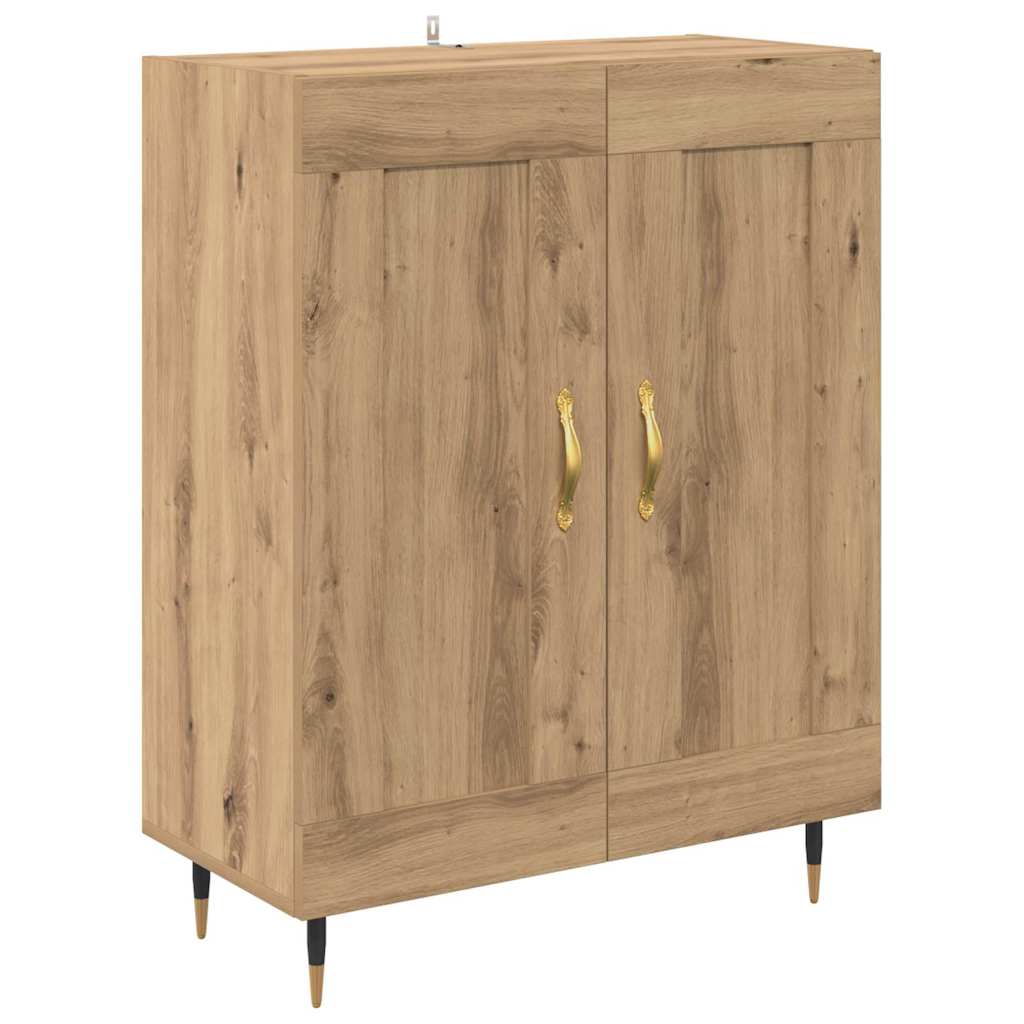 Highboard Artisan Egetræ 69,5 x 34 x 180 cm Konstrueret træ
