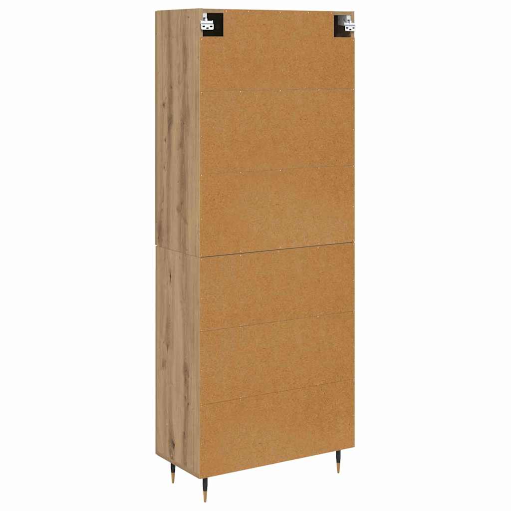 Highboard Artisan Egetræ 69,5 x 34 x 180 cm Konstrueret træ