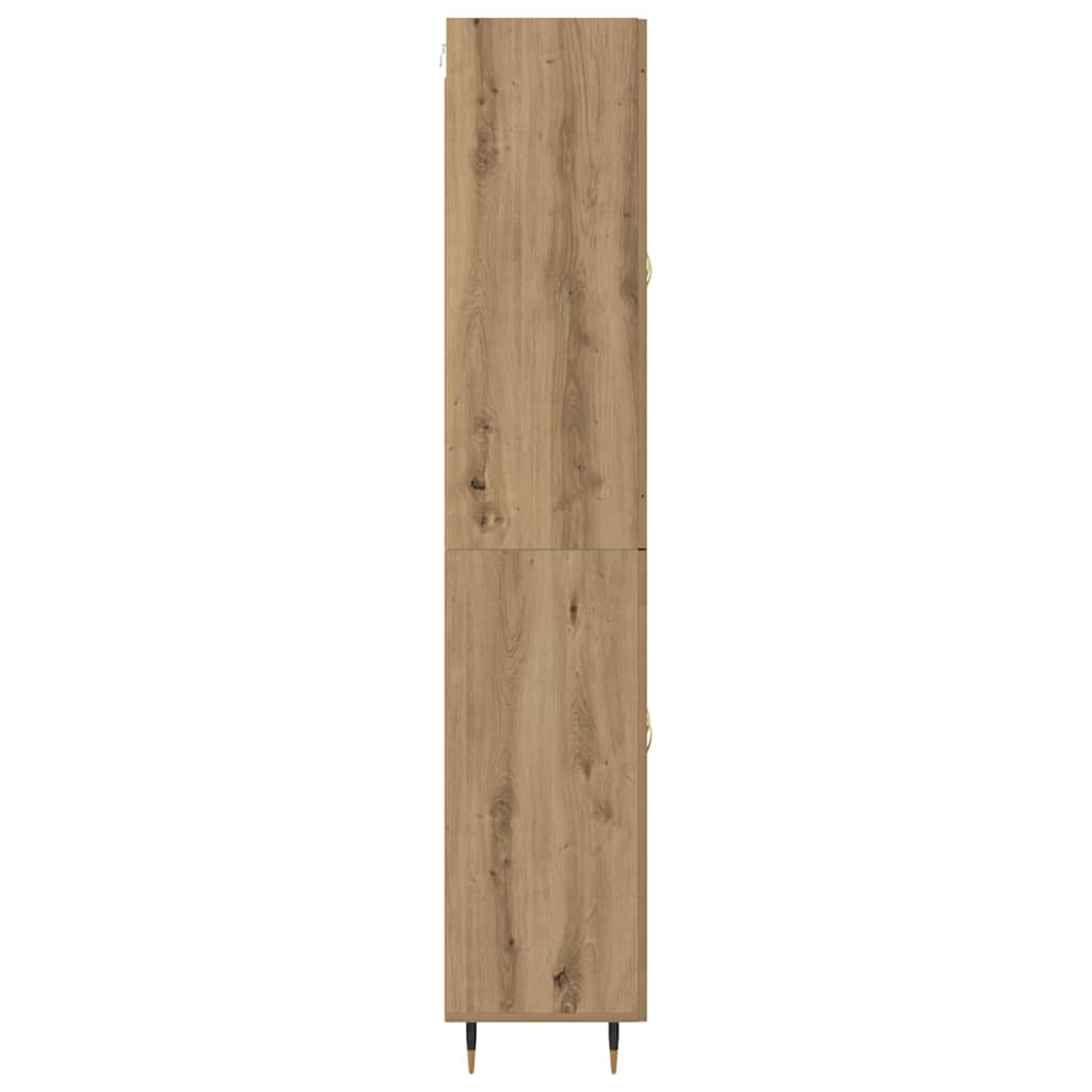 Highboard Artisan Egetræ 69,5 x 34 x 180 cm Konstrueret træ