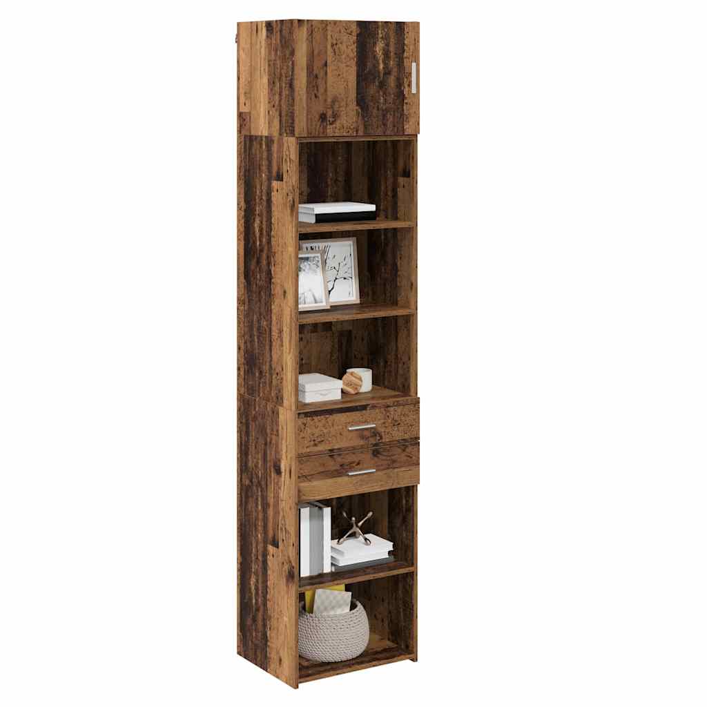 Highboard Gammelt træ 50 x 42,5 x 225 cm Konstrueret træ