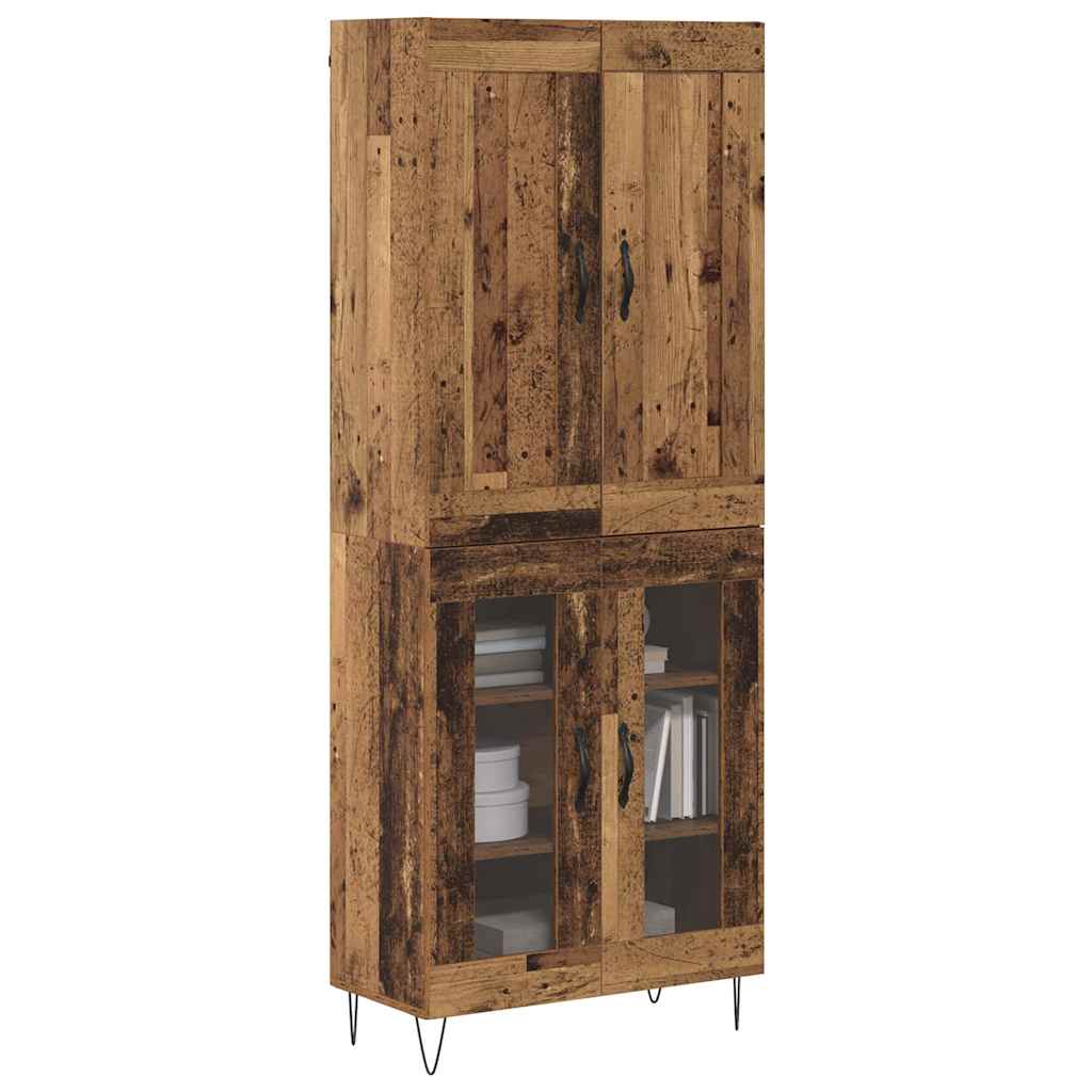 Highboard Gammelt træ 69,5 x 34 x 180 cm Konstrueret træ