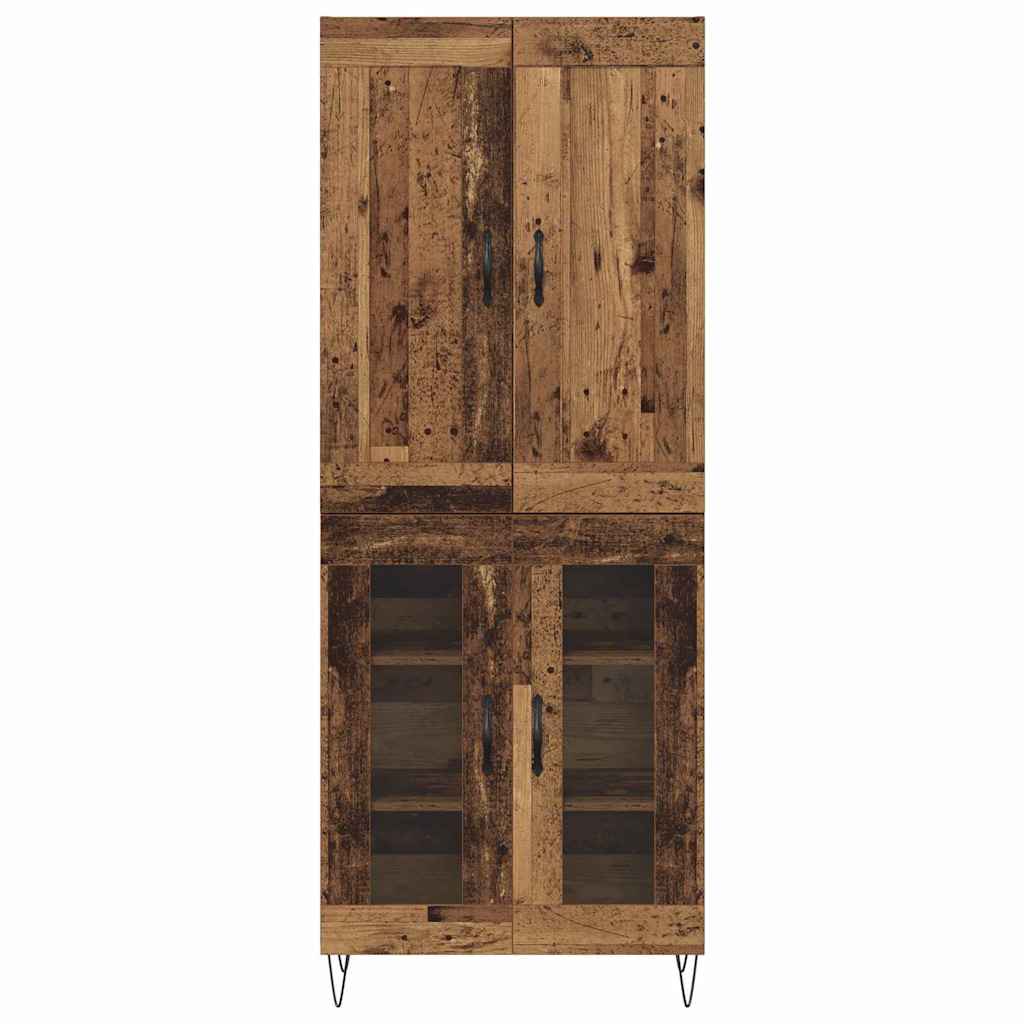 Highboard Gammelt træ 69,5 x 34 x 180 cm Konstrueret træ