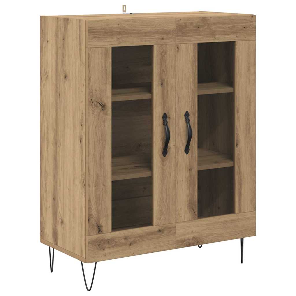 Highboard Artisan Egetræ 69,5 x 34 x 180 cm Konstrueret træ