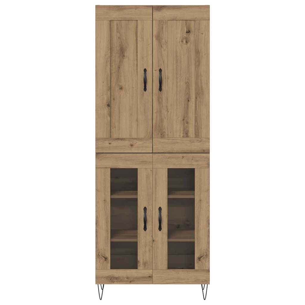 Highboard Artisan Egetræ 69,5 x 34 x 180 cm Konstrueret træ