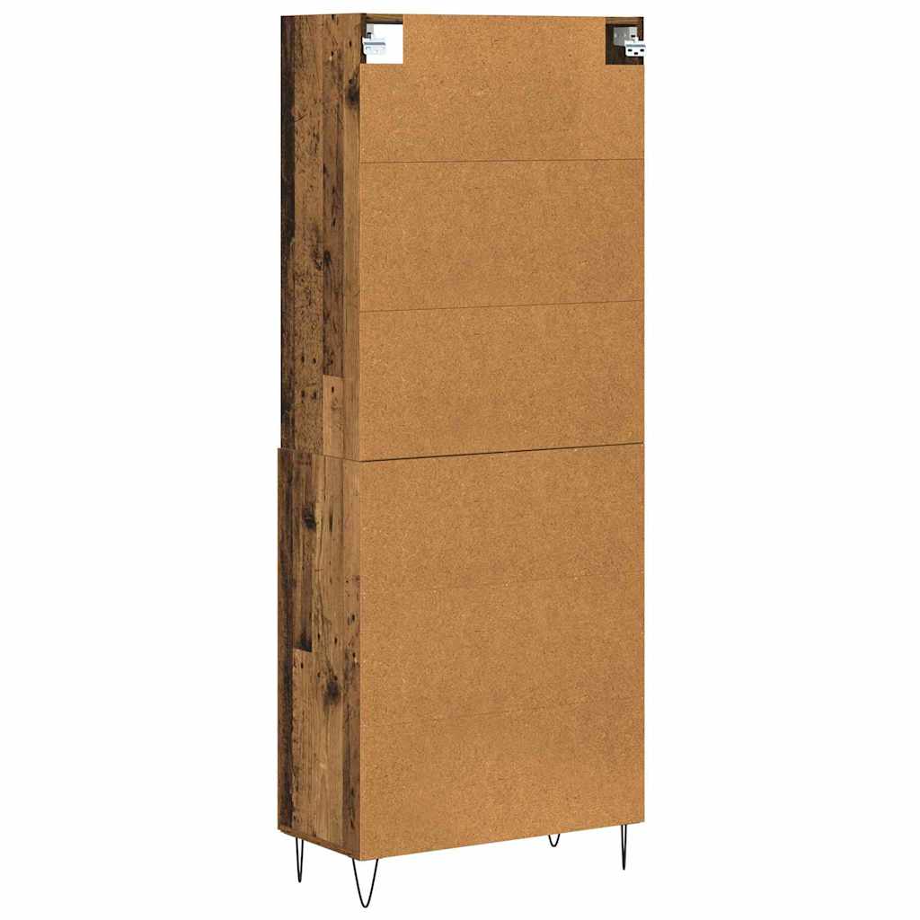 Highboard Gammelt træ 69,5 x 34 x 180 cm Konstrueret træ