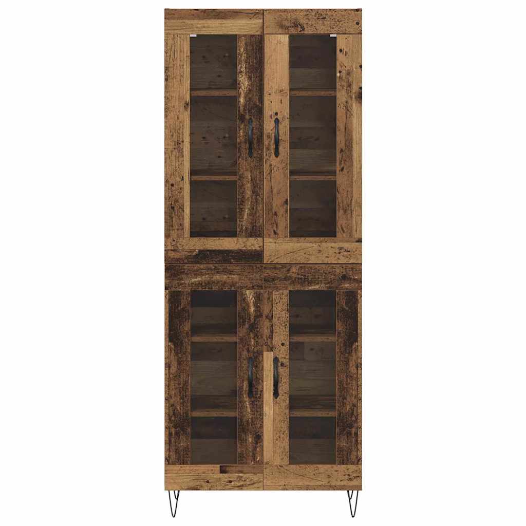 Highboard Gammelt træ 69,5 x 34 x 180 cm Konstrueret træ