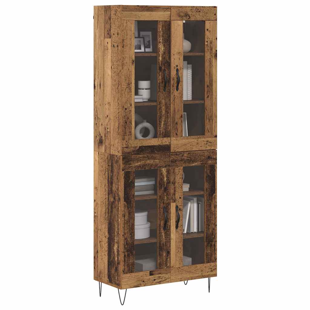 Highboard Gammelt træ 69,5 x 34 x 180 cm Konstrueret træ