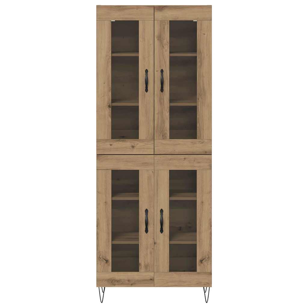 Highboard Artisan Egetræ 69,5 x 34 x 180 cm Konstrueret træ