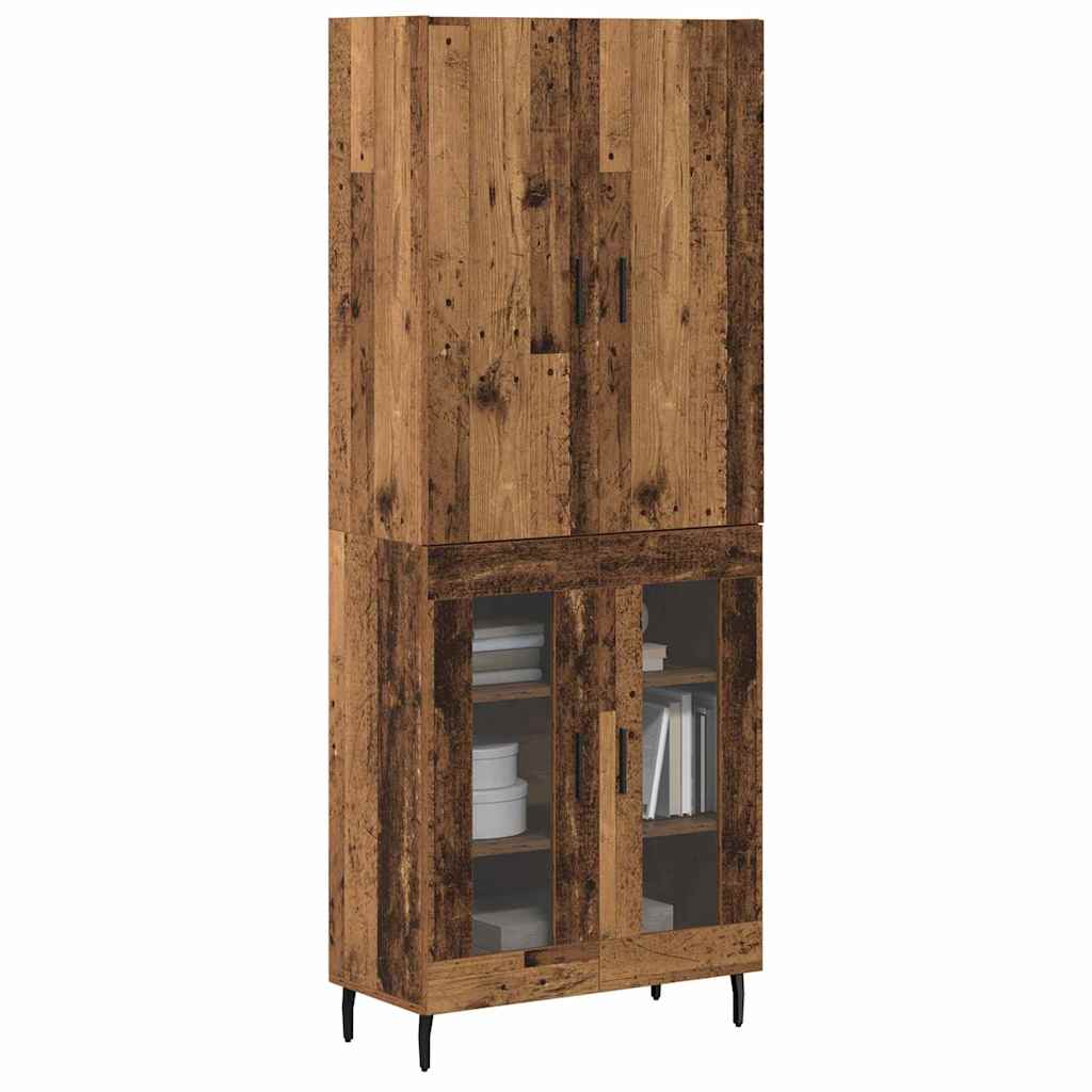 Highboard Gammelt træ 69,5 x 34 x 180 cm Konstrueret træ