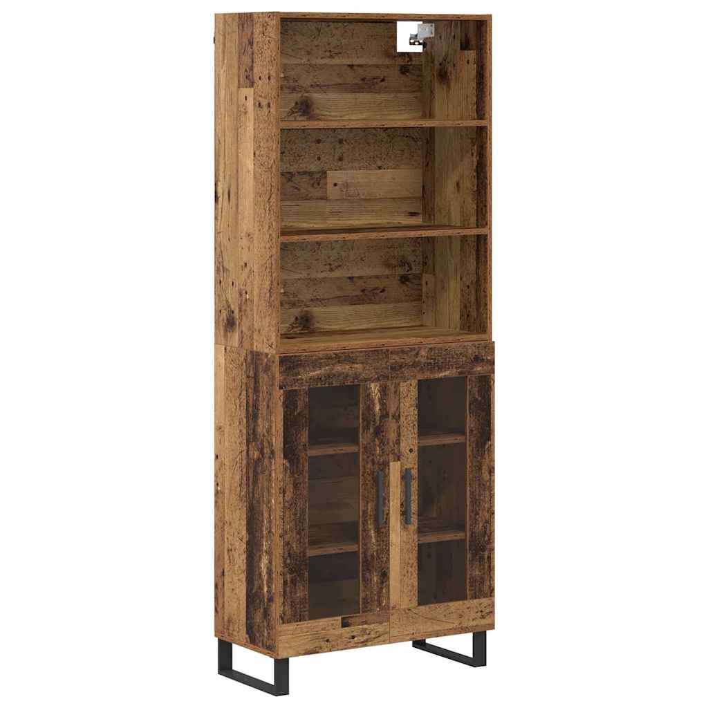 Highboard Gammelt træ 69,5 x 34 x 180 cm Konstrueret træ