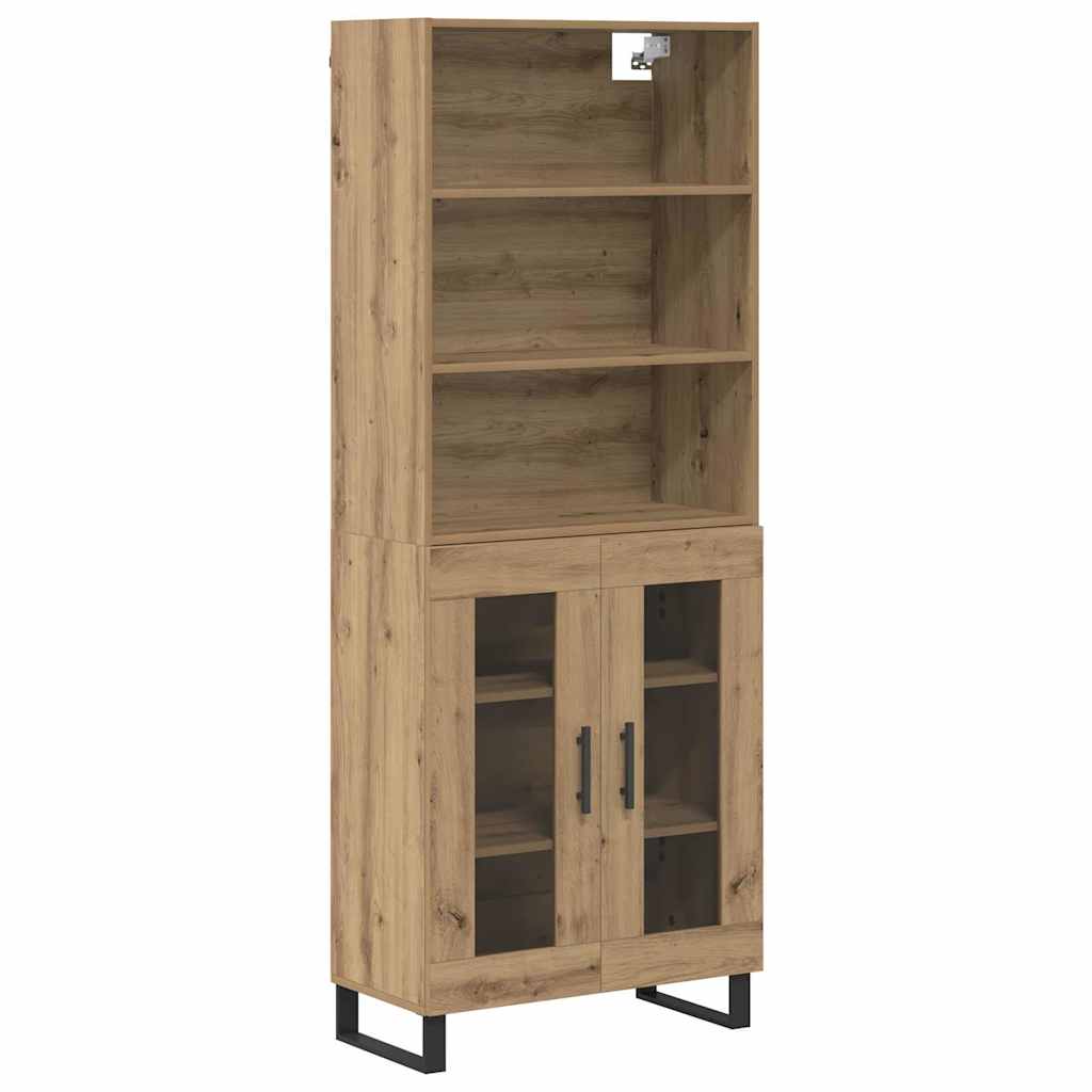 Highboard Artisan Egetræ 69,5 x 34 x 180 cm Konstrueret træ