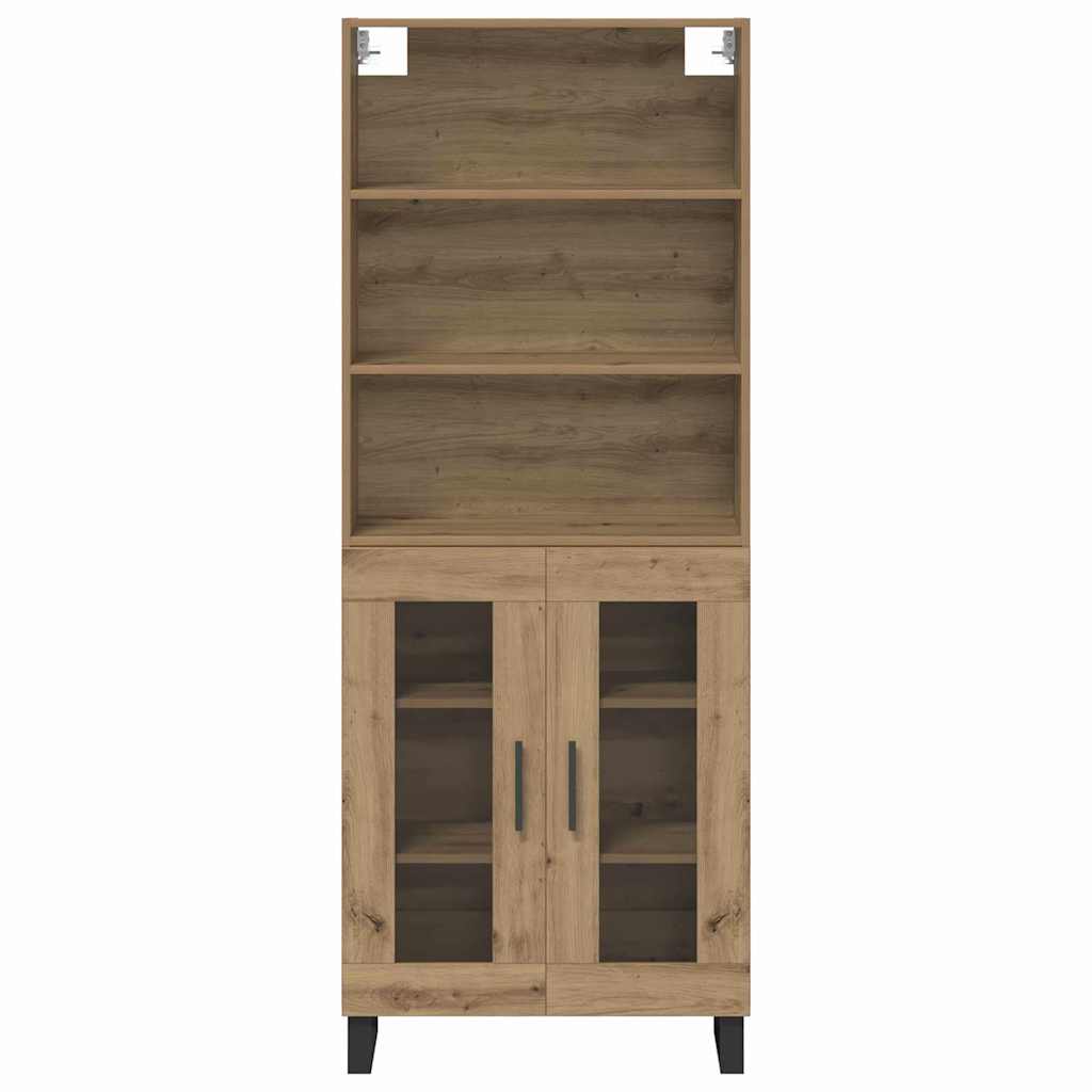 Highboard Artisan Egetræ 69,5 x 34 x 180 cm Konstrueret træ