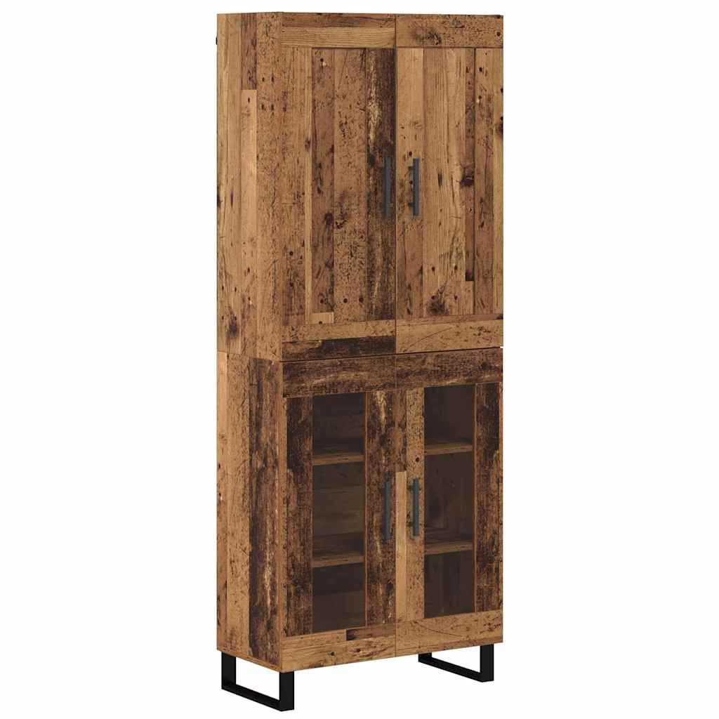 Highboard Gammelt træ 69,5 x 34 x 180 cm Konstrueret træ