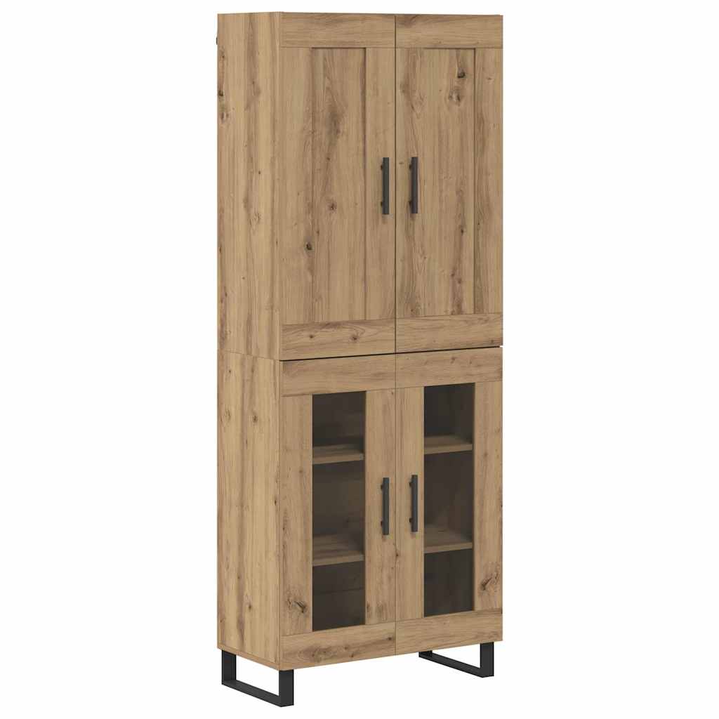 Highboard Artisan Egetræ 69,5 x 34 x 180 cm Konstrueret træ
