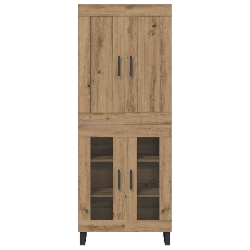 Highboard Artisan Egetræ 69,5 x 34 x 180 cm Konstrueret træ