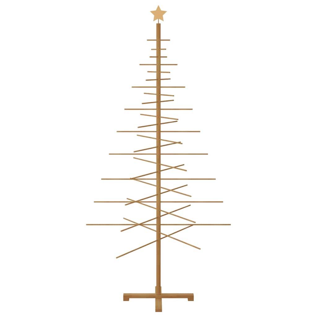 Træ juletræ med stativ Brun 210 cm Bambus