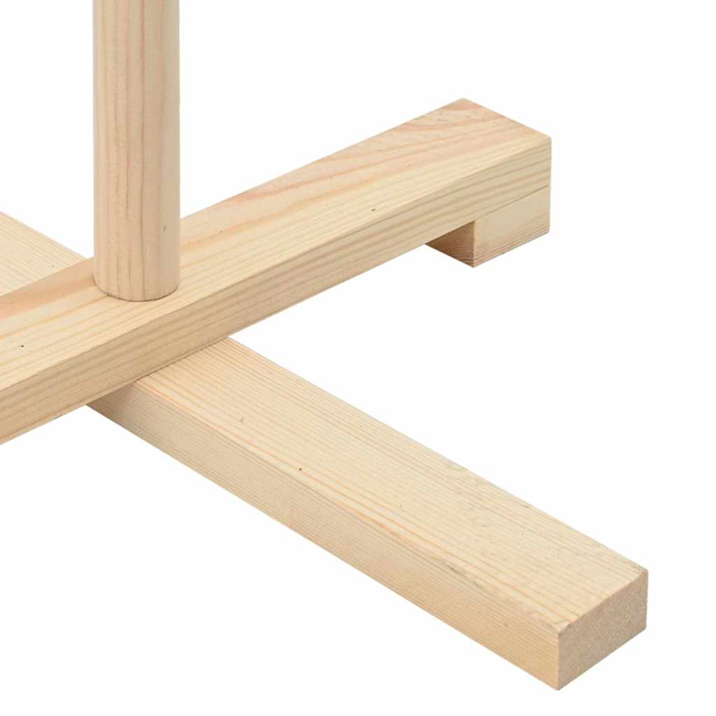 Træ juletræ med stativ Naturfarvet 180 cm Massivt fyrretræ