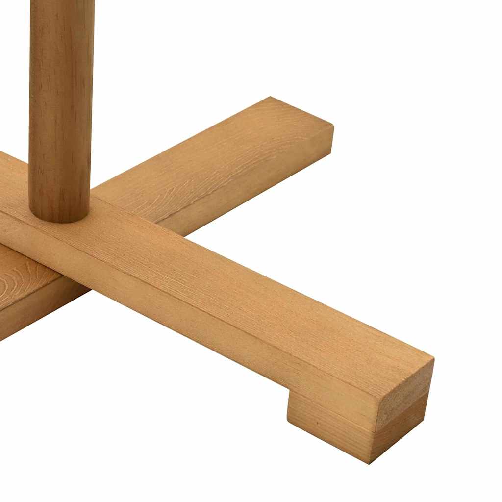 Træ juletræ med stativ Brun 180 cm Massivt fyrretræ