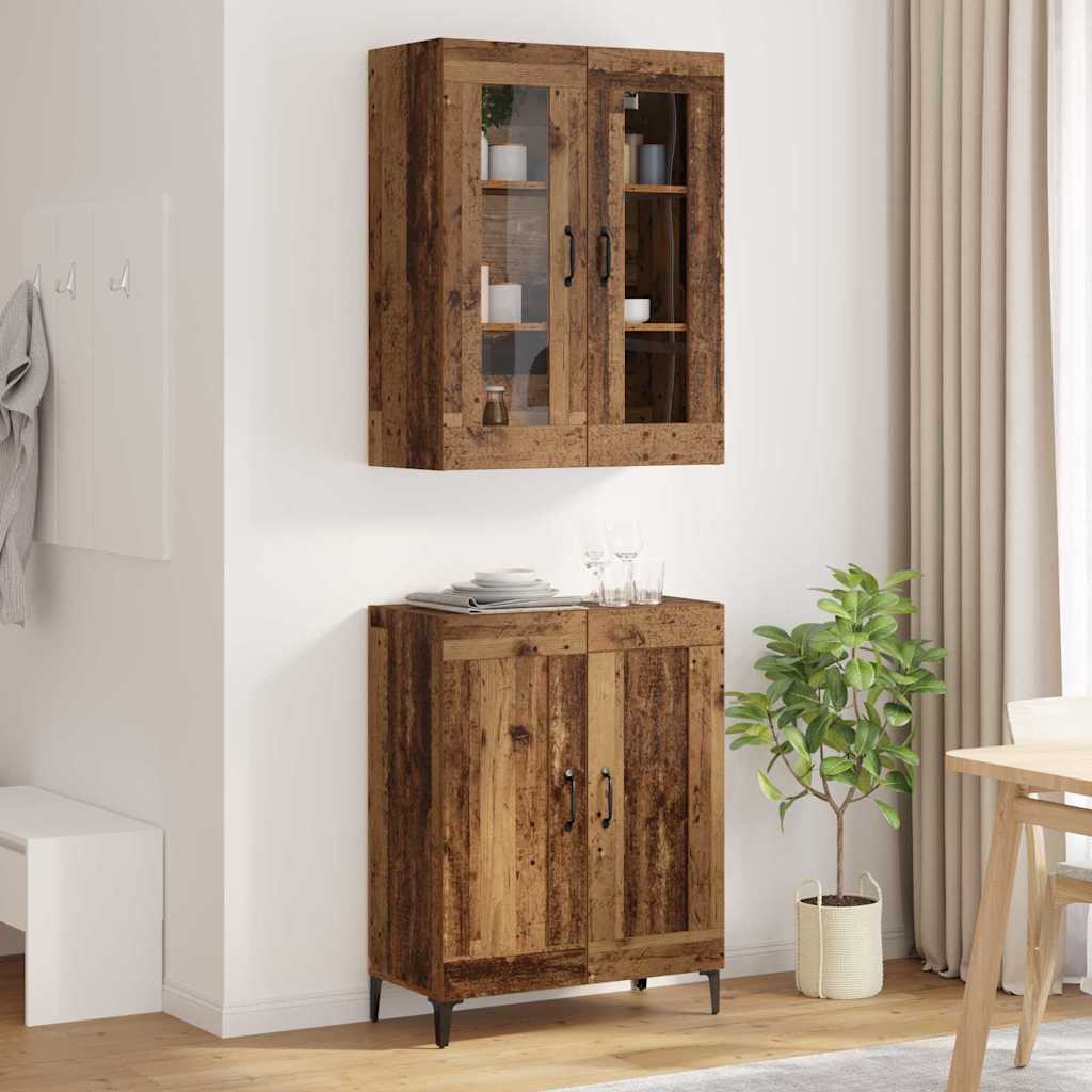 Highboard Gammelt træ 69,5 x 34 x 180 cm Konstrueret træ
