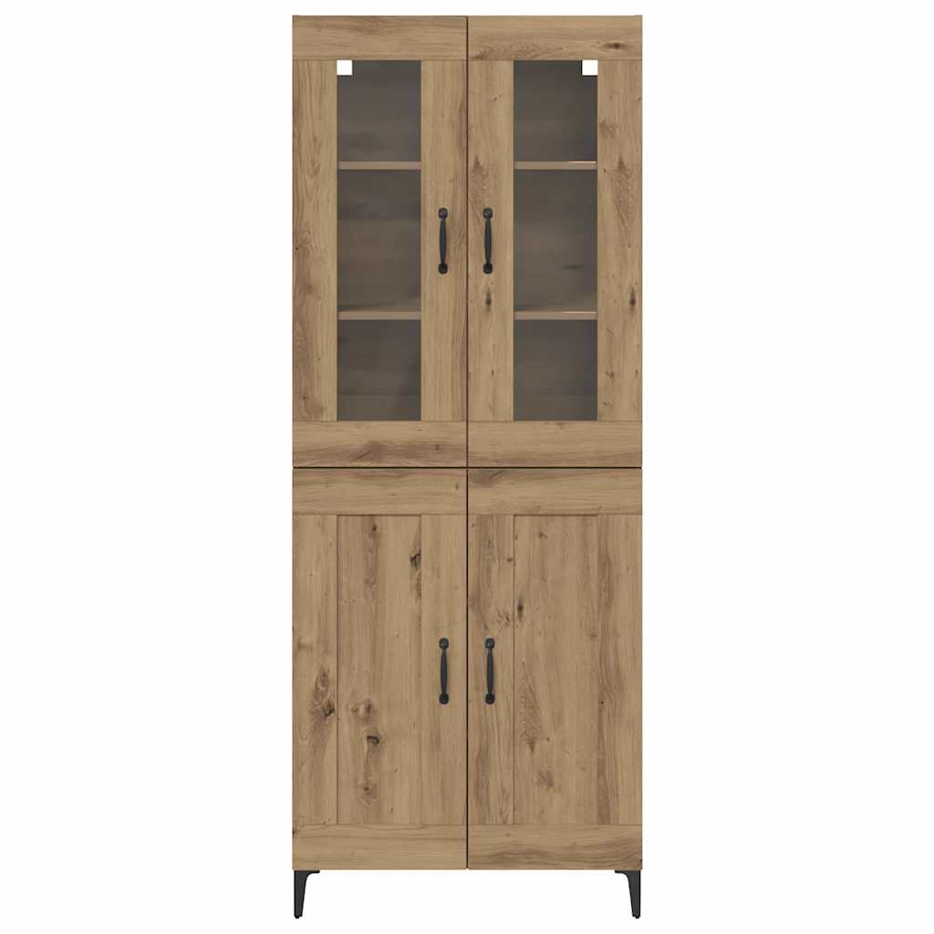 Highboard Artisan Egetræ 69,5 x 34 x 180 cm Konstrueret træ