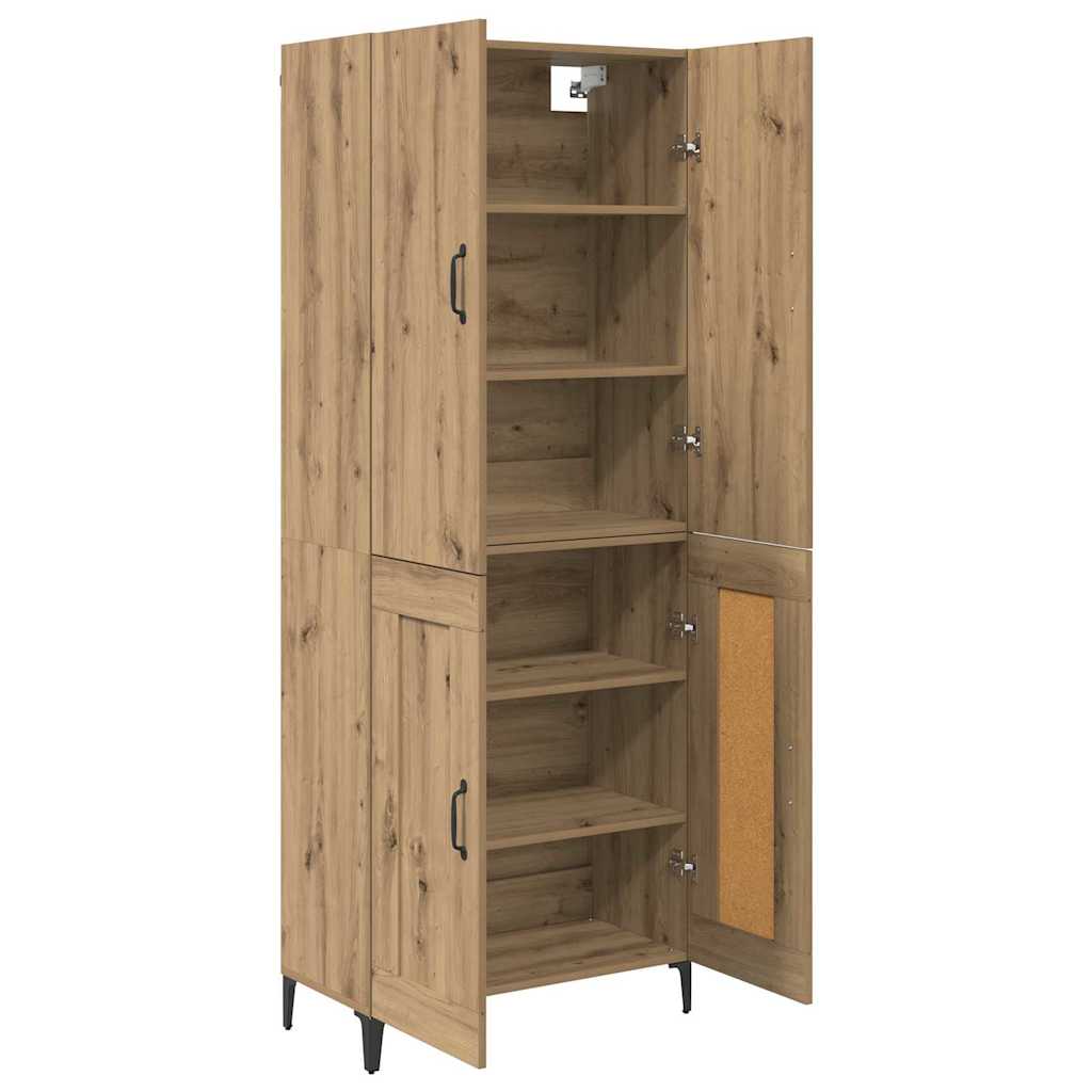 Highboard Artisan Egetræ 69,5 x 34 x 180 cm Konstrueret træ