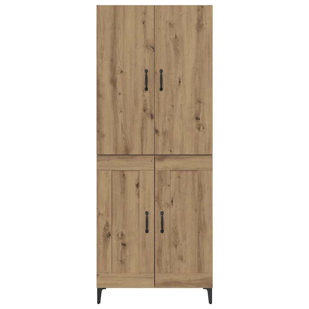 Highboard Artisan Egetræ 69,5 x 34 x 180 cm Konstrueret træ
