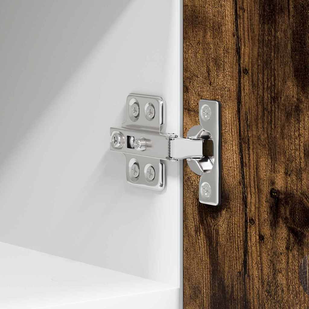 Hængeskab Riga Røget Eg og Hvid 30 x 31 x 40 cm Konstrueret træ