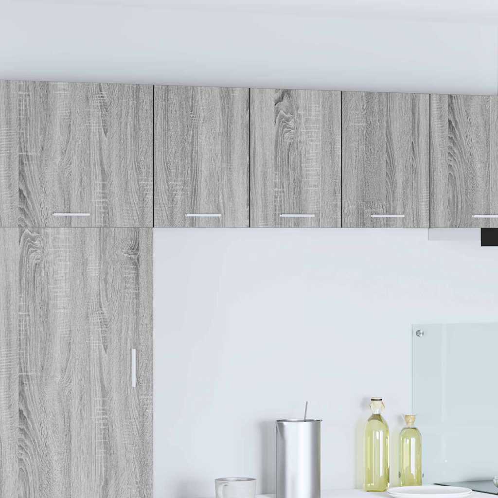 Hængeskab med dør Riga Grå Sonoma og Hvid 30 x 31 x 40 cm