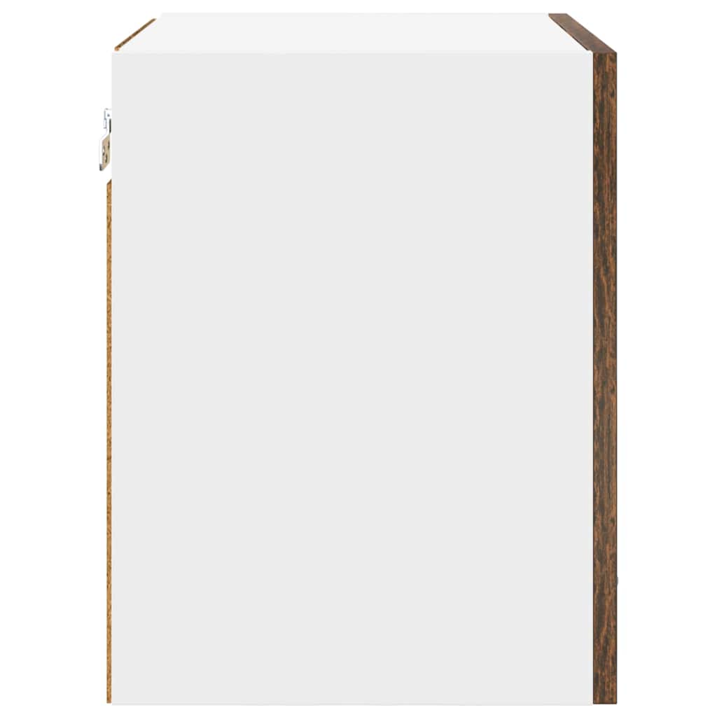 Hængeskab Riga Røget Eg og Hvid 40 x 31 x 40 cm Konstrueret træ