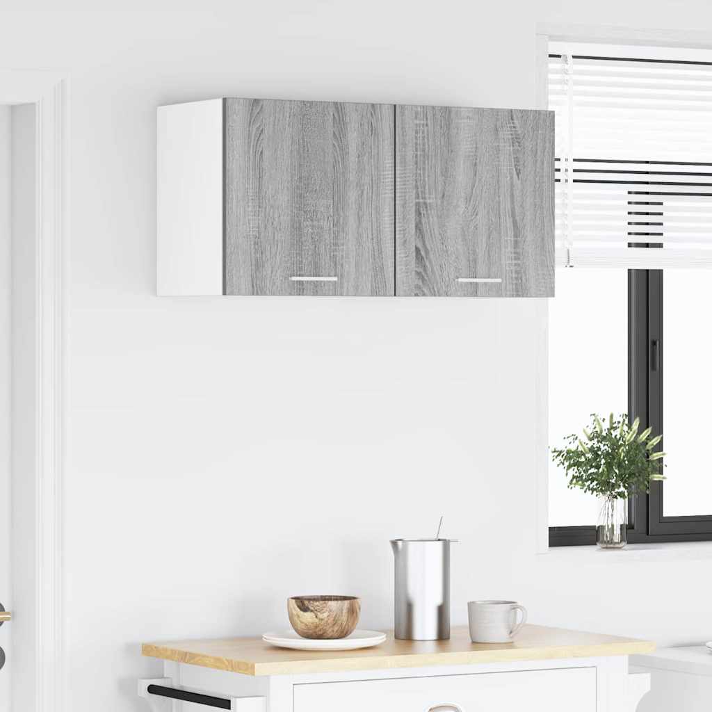 Hængeskab med dør Riga Grå Sonoma og Hvid 40 x 31 x 40 cm
