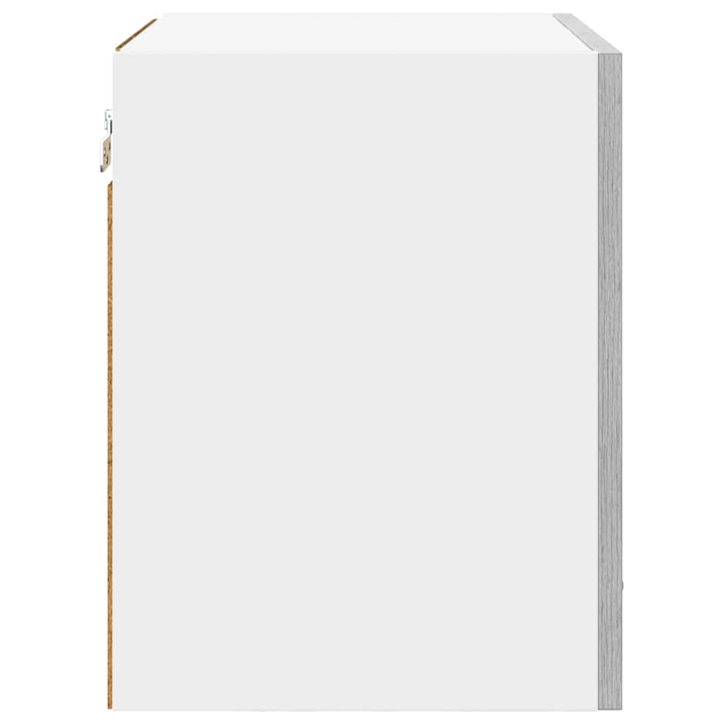 Hængeskab med dør Riga Grå Sonoma og Hvid 40 x 31 x 40 cm