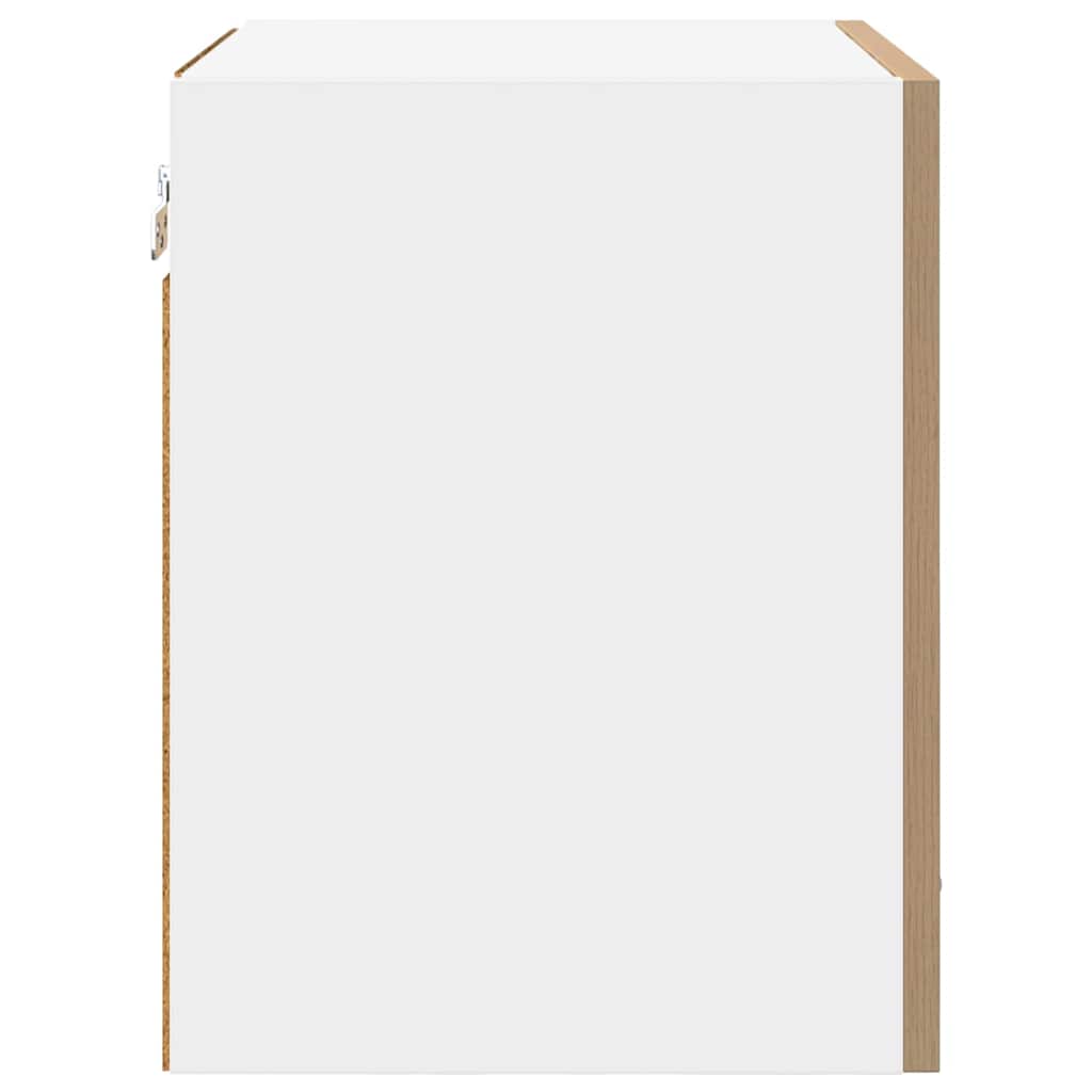 Hængeskab med dør Riga Artisan eg og hvid 40 x 31 x 40 cm