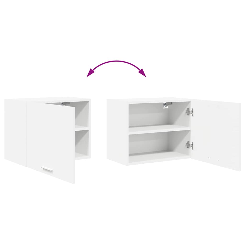 Hængeskab med dør Riga Hvid 50 x 31 x 40 cm Konstrueret træ